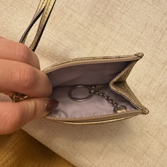 Coach Brown Signature Wristlet - Picture 3 of 3